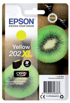 Inktcartridge Epson 202XL T02H44 geel HC