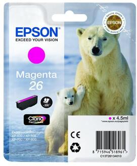 Inktcartridge Epson 26 T2613 rood