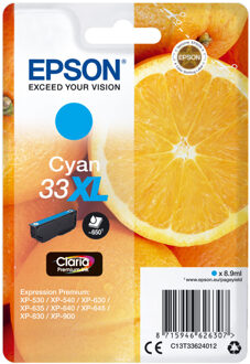 Inktcartridge Epson 33XL T3362 blauw HC