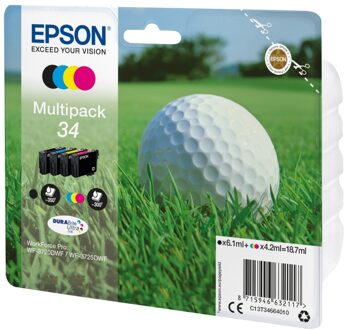 Inktcartridge Epson 34 T3466 zwart + 3 kleuren