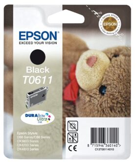 Inktcartridge Epson T0611 zwart