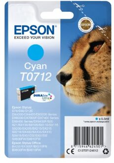 Inktcartridge Epson T0712 blauw