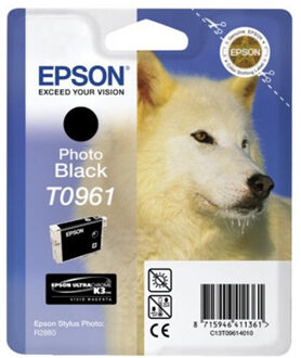 Inktcartridge Epson T0961 foto zwart