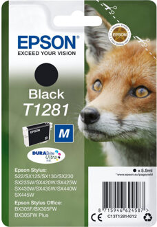 Inktcartridge Epson T1281 zwart