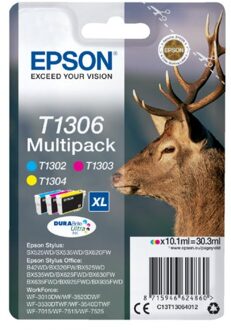 Inktcartridge Epson T1306 3 kleuren HC