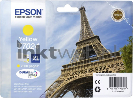 Inktcartridge Epson T7024 geel HC