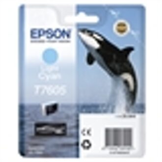 Inktcartridge Epson T7605 lichtblauw