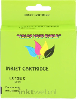 Inktcartridge / LC-12EC / Cyaan - Geschikt voor Brother