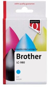 Inktcartridge quantore alternatief tbv brother Lc-980 blauw