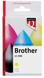 Inktcartridge quantore alternatief tbv brother Lc-980 geel