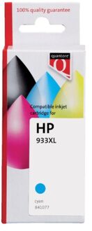 Inktcartridge quantore alternatief tbv hp cn054ae 933xl blauw