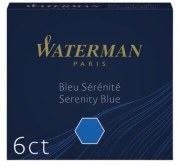 Inktpatroon Waterman internationaal Florida blauw