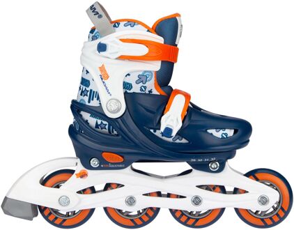 Inlineskates Traffic Racer Junior Blauw/oranje Mt 29-32