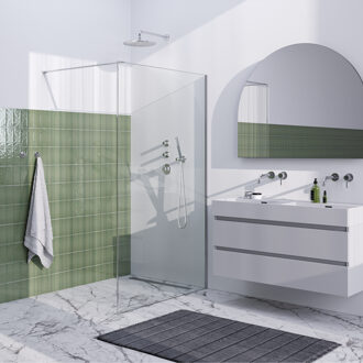 Inloopdouche Brauer Frame Set 1 Helder Glas 120x200 Met Muurprofiel En Lijst Rondom Chrome Chroom