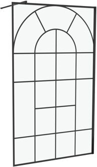 Inloopdouche Garden 120 X 195cm - Zwart Profiel - 5 Mm Helder Glas