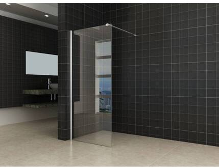 Inloopdouche Met Muurprofiel 80X200 cm En 10 mm Nano Anti Kalk Glas Aqua Splash