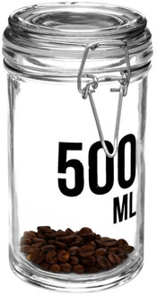 Inmaakpot/voorraadpot 0,5L glas met beugelsluiting