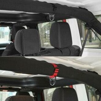 Innerlijke Auto Jas Haak Interieur Rood + Zwart 1Pc Kleding Vervanging Nuttig Accessoires