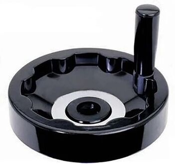 Innerlijke Gegolfde Handwiel Met Opvouwbare Handvat Full-Spoked Bakeliet Ripple Hand Wheel Voor Freesmachine 100/125/160/200Mm 160x16