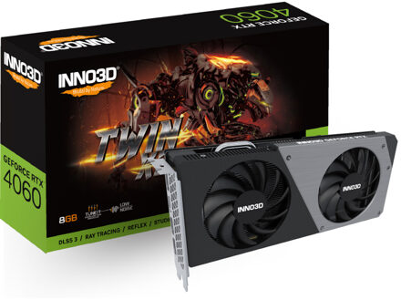 Inno3D GeForce RTX 4060 Twin X2 V2 Grafische kaart