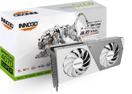 Inno3D GeForce RTX 4070 SUPER TWIN X2 OC WHITE Grafische kaart