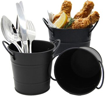 Innovatieve Mini Black Ice Emmer Fries Vat Frieten Mand Frietjes Emmer Duurzaam En Sterk