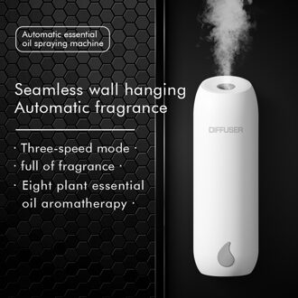 Innovatieve Timing Essentiële Olie Diffuser Automatisch Ultrasone Muur Aroma Diffuser Voor Wc Slaapkamer Woonkamer Kantoor grijs
