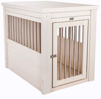 InnPlace Crate - Hondenbench meubel - Antique Wit - 46x60x56 cm - Small