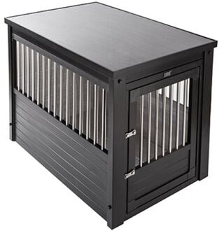 InnPlace Crate - Hondenbench meubel - Espresso Zwart - 46x60x56 cm - Small