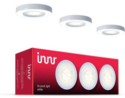 Innr Smart LED Puck lights, White, 2.700K - ZLL - incl. Control Box + EU power supply