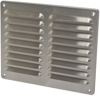 inox ventilatierooster met hor, maat 19.5 x 24.5 cm| rvs