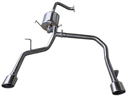 InoxCar uitlaat passend voor Kia Sorento 2.5 CRDi 2002- Links/Rechts 120x80mm IXKISO01120