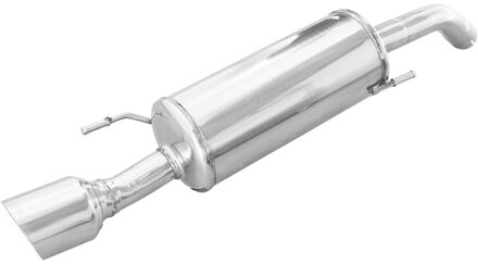 InoxCar uitlaat passend voor Opel Adam 1.4 S Turbo 150pk 2015- 54mm 1x102mm Racing IXOPAD01102R