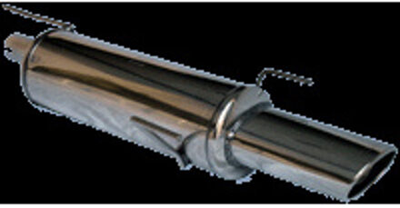 InoxCar uitlaat passend voor Opel Astra F 1.4 (60pk) 1996- 120x80mm (3 ophangpunten) IXOPAS02120