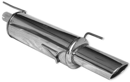 InoxCar uitlaat passend voor Opel Astra F 2.0 16v (150pk) 120x80mm (3 ophangpunten) IXOPAS15120