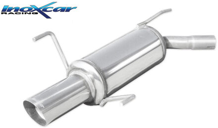 InoxCar uitlaat passend voor Opel Corsa C 1.4 16v 90pk 2000-2003 Ã45 1x90mm Rally IXOPCO1190RA