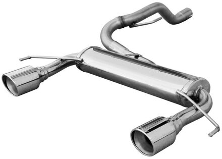 InoxCar uitlaat passend voor Opel Corsa E OPC 1.6i Turbo 207pk 2015- Ø 54,5 1x100mm X-Ra IXOPCO21XR10