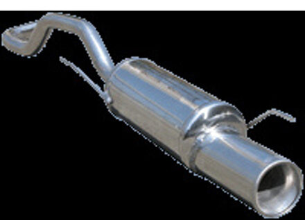 InoxCar uitlaat passend voor Seat Ibiza 6K 1.6 (75pk) 1993-2000 102mm IXSEIB04102