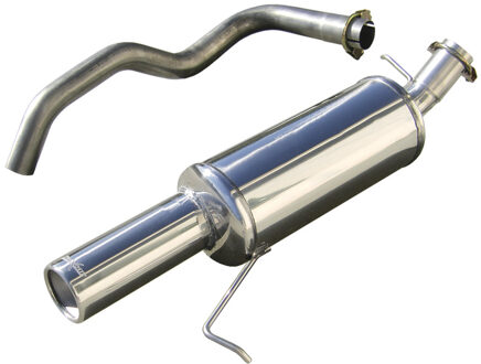 InoxCar uitlaat passend voor Seat Ibiza 6K 1.6 8v GTi (101pk) 1996-2000 80mm IXSEIB0580