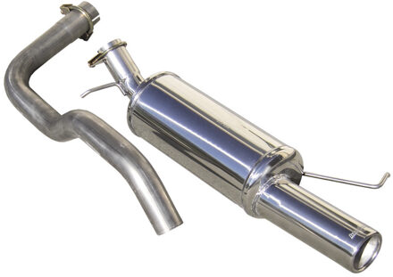 InoxCar uitlaat passend voor Seat Ibiza 6K2 1.4 16v (101pk) 2000-2002 80mm IXSEIB0380