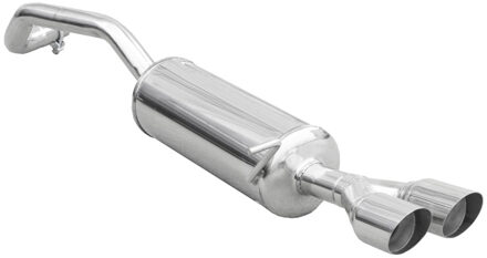 InoxCar uitlaat passend voor Seat Ibiza SC (6J) 1.2 Tsi FR 110pk 2015- 2x80mm Racing IXSEIB25RA