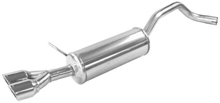 InoxCar uitlaat passend voor Seat Ibiza SC (6J) 1.2 Tsi FR 110pk 2015- 2x80mm X-Race IXSEIB25XR80