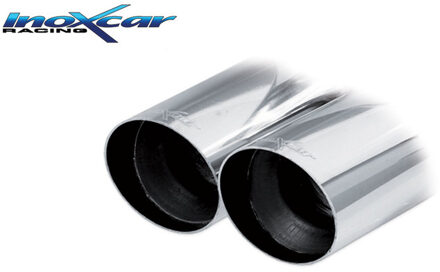 InoxCar uitlaat passend voor Seat Leon 1M 1.9 TDI 150pk 2003- 2x75mm Racing IXOVSE07RA