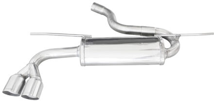 InoxCar uitlaat passend voor Seat Leon (5F) 1.4 TSI FR 122pk 2015- 2x80mm Racing IXSELE23RA