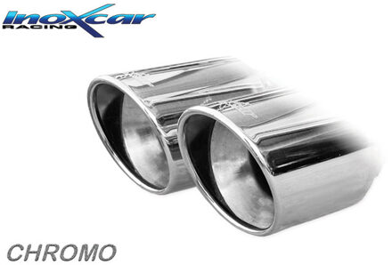 InoxCar uitlaat passend voor Skoda Fabia NJ 1.2 TSI 90/110pk 2014- 2x80mm X-Race IXSKFA04XR80