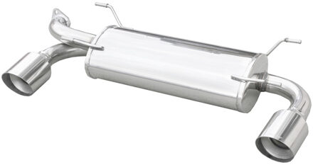 InoxCar uitlaat passend voor Subaru BRZ 2.0 200pk 2012- 1x102mm Racing IXSUBRZ01102R