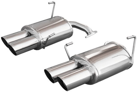 InoxCar uitlaat passend voor Subaru Impreza 2.5T WRX STi MY15 (300pk) 2014- 2x90mm Rac IXSUIM28RA