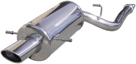 InoxCar uitlaat passend voor Subaru Impreza 4WD 2.0 WRX 2001- 120x80mm met CE IXSUIM02120