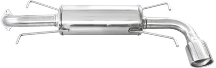 InoxCar uitlaat passend voor Subaru Impreza 4WD 2.0R 150pk 2007- 1x100mm X-Race IXSUIM21XR10