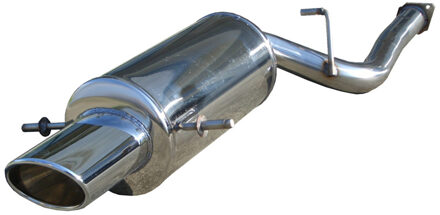 InoxCar uitlaat passend voor Subaru Impreza 4WD 2.5 STi (280pk) 2006- 150x105mm IXSUIM18150